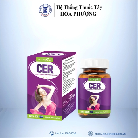 HealthyUSA CER (Hộp 60 viên) - Viên Uống Giúp Cân Bằng Nội Tiết Tố