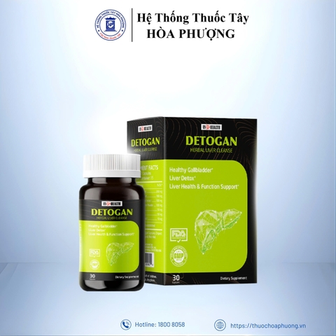 Detogan - Hỗ trợ thanh lọc, thải độc, bảo vệ và tăng cường chứng năng gan hiệu quả