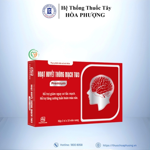 Viên uống Hoạt Huyết Thông Mạch TW3 Premium hỗ trợ tăng cường tuần hoàn máu não (Hộp 3 vỉ x 10 viên)