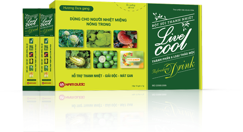 Bọt sủi thanh nhiệt Live Cool hương dưa gang
