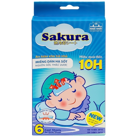 Miếng dán hạ sốt Sakura Nhất Nhất hộp 3 gói