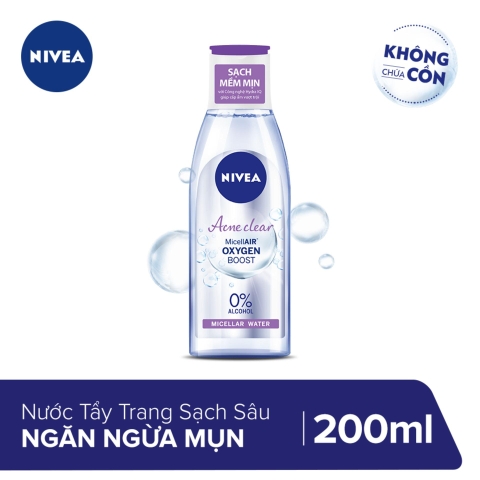 Nước Tẩy Trang NIVEA Acne Care Ngừa Mụn | Sạch Sâu (200 ml)