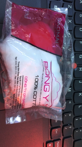 Bông y tế 100% cotton Sao mai 5g