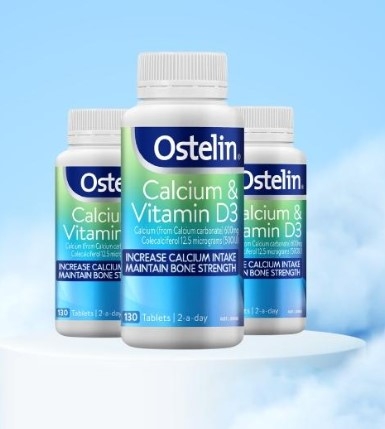 Viên Canxi – Vitamin D3 Ostelin Úc – 130 viên (Từ 13 tuổi, PN mang thai, sau sinh)