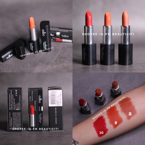 Son lì ODBO Excellence lasting lip color về được mã màu 10