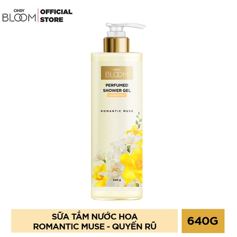 Sữa tắm nước hoa Cindy bloom vàng quyến rũ 640g