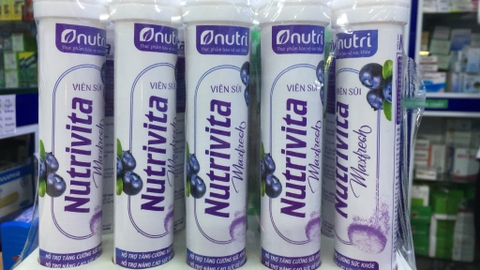 Viên Sủi Nutrivita 4g Vị Việt Quất