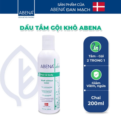 Dầu gội tắm khô ABENA 200ml