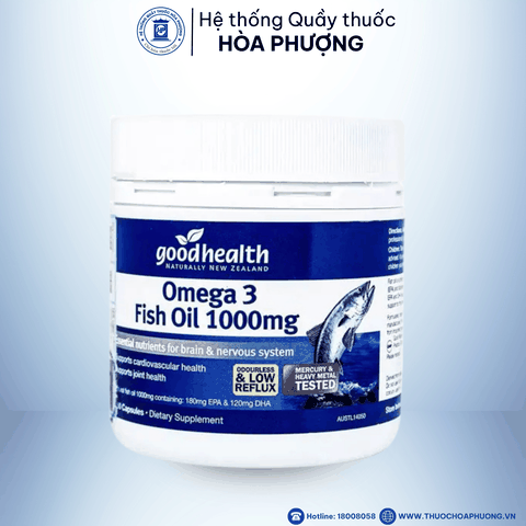Omega 3 Fish oil 1000mg Goodhealth lọ 150 viên