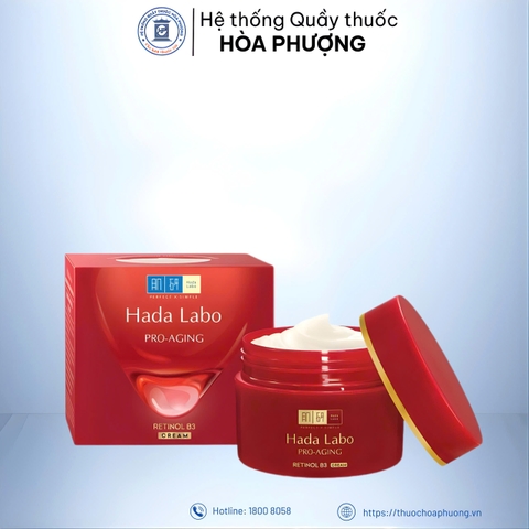 Kem dưỡng cải thiện lão hóa da, mờ nếp nhăn, da săn chắc, dưỡng ẩm sâu Hada Labo 50g