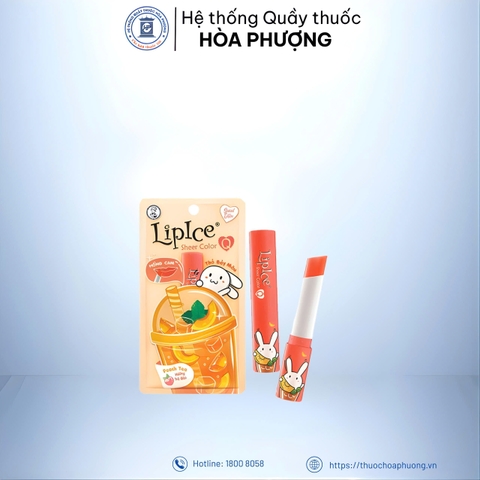 Son Lipice màu hồng cam-hương trà đào