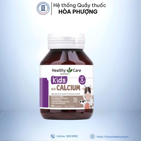 Heathycare KIDS MILK CALCIUM 60 VIÊN - chính hãng