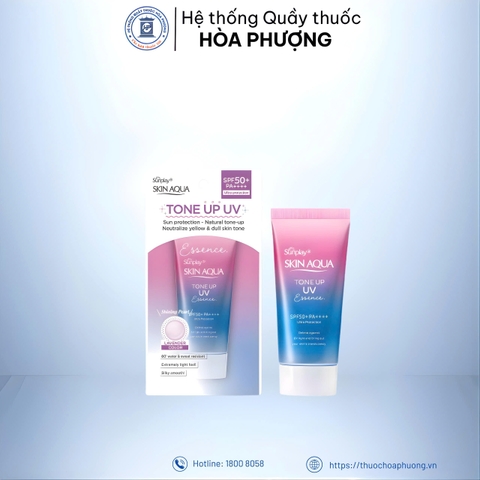 TINH CHẤT CHỐNG NẮNG SKIN AQUA TONE UP UV ESSENCE LAVENDER SPF50+/PA++++