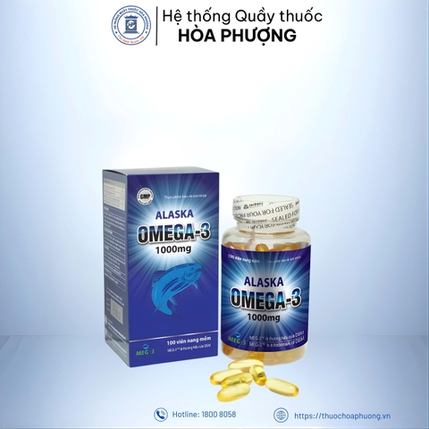 ALASKA Omega 3 1000mg DP Việt Đức lọ 100 viên