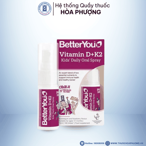 BETTERYOU VITAMIN D+K2 KIDS' DAILY ORAL SPRAY 15ML