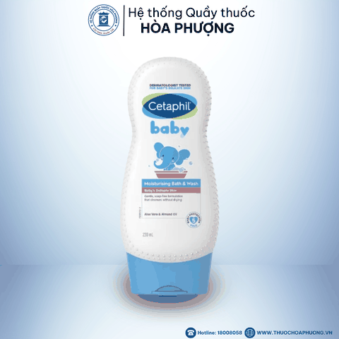 Sữa tắm Cetaphil baby Moisturising bath & wash 230ml