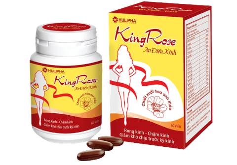 Thực phẩm bảo vệ sức khỏe hỗ trợ điều hòa kinh nguyệt Hulipha King Rose (Hộp 60 viên)