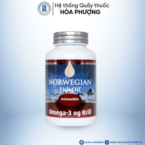 Norwegian Fish oil Omega-3 With Krill oil 1000mg Lọ 60 viên