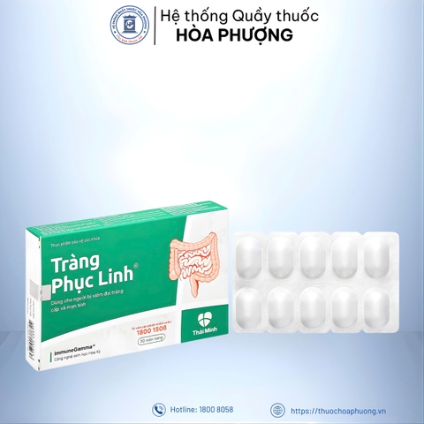 Tràng Phục Linh hỗ trợ điều trị viêm đại tràng hộp 20 viên