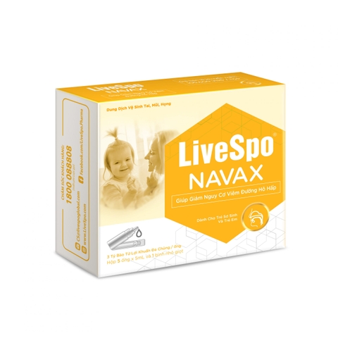 LiveSpo Navax Hộp 5 ống* 5ml và 1 bình nhỏ giọt