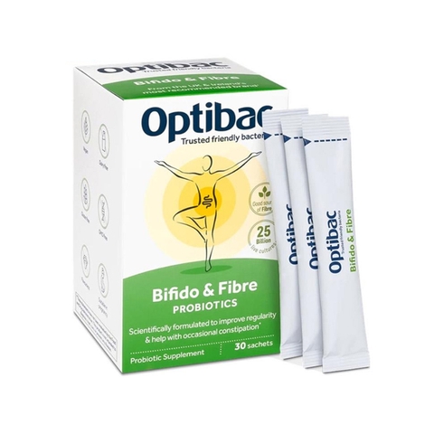 Men vi sinh chất xơ Optibac 30 gói