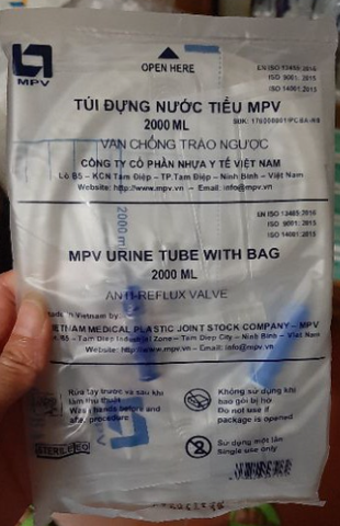 Túi đựng nước tiểu MPV 2000ml
