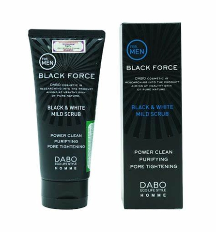 Sữa rửa mặt dành cho nam ngăn ngừa mụn Dabo Black Force 120ml