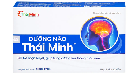 Dưỡng Não Thái Minh hoạt huyết, giúp lưu thông máu não hộp 20 viên