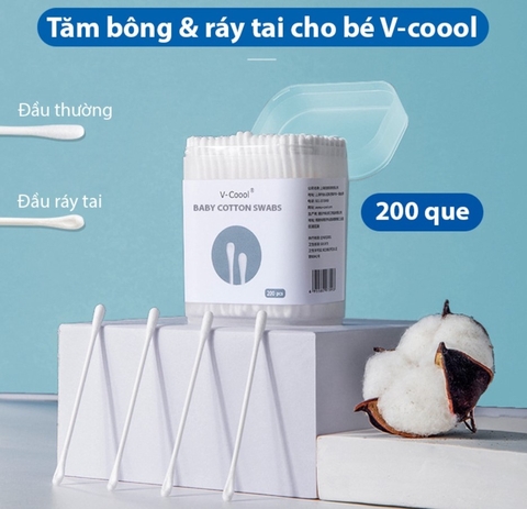 Tăm bông V- Coool 200 que