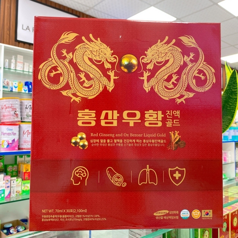 NGƯU HOÀNG HỒNG SÂM - RED GINSENG AND OXBEXOAR LIQUID GOLD