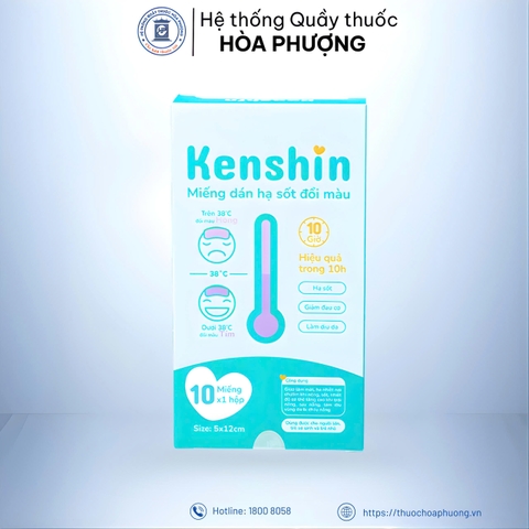 Miếng dán hạ sốt tự đổi màu Kenshin Hộp 5 gói