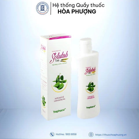 Dung dịch vệ sinh phụ nữ Solutab (Trầu không+ lô hội) 100ml