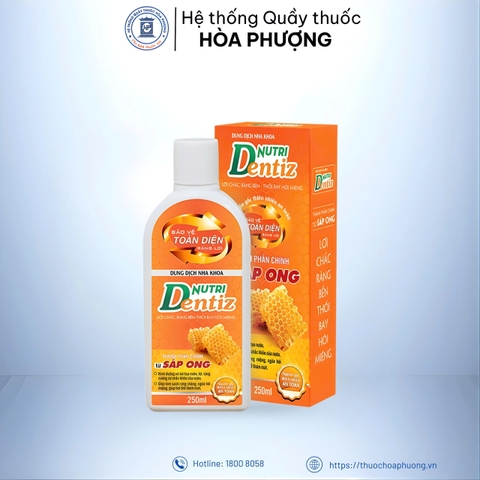 Nước súc miệng Dentiz Nutri chai 250ml