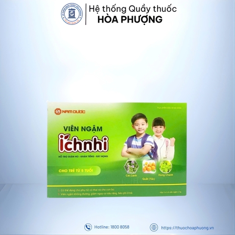 Viên ngậm ho Ích Nhi 5+(hộp 5 vỉ*6 viên)