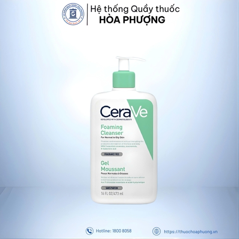Sữa rửa mặt CeraVe cho da dầu chai 473ml