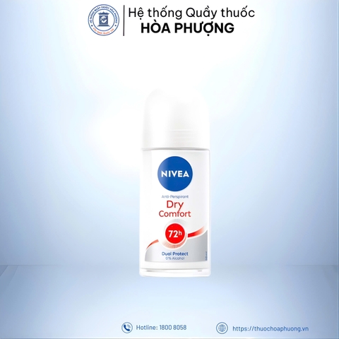 Lăn nách nữ Nivea khô thoáng 72h 50ml