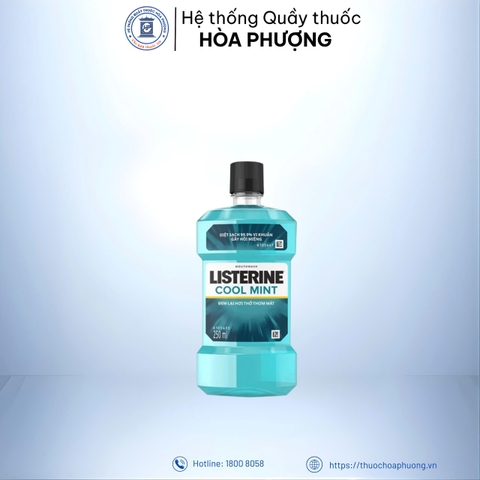 Nước súc miệng Listerine Cool Mint chai 250ml