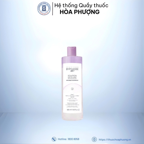 Nước tẩy trang chứa dầu BYPHASSE 4 in 1 nắp tím 500ml