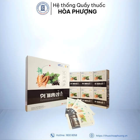 NHO KHÔ PHƯƠNG ĐÔNG HỒNG SÂM ( GIẢI RƯỢU) - RED GINSENG ORIENTAL RAISIN LIQUID GOLD