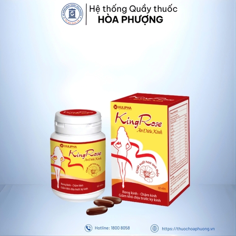 Thực phẩm bảo vệ sức khỏe hỗ trợ điều hòa kinh nguyệt Hulipha King Rose (Hộp 60 viên)
