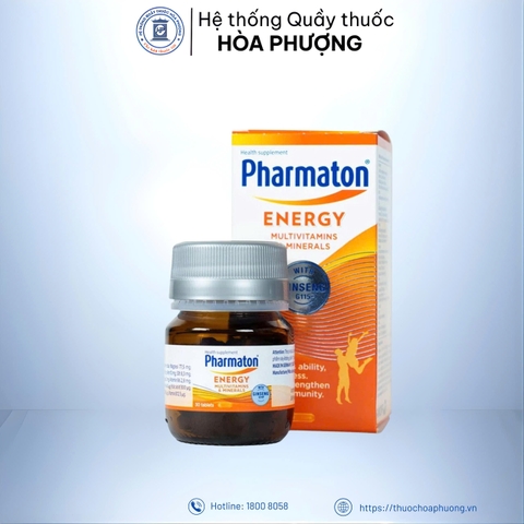 PHARMATON NHÂN SÂM Lọ 30 viên
