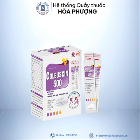 BỔ PHẾ COLEUSCIN 500mg - hộp 20 gói 10ml