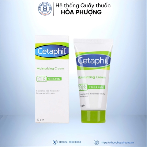 Kem dưỡng ẩm Cetaphil Moisturizing Cream – 50g cung cấp độ ẩm và khóa ẩm hiệu quả