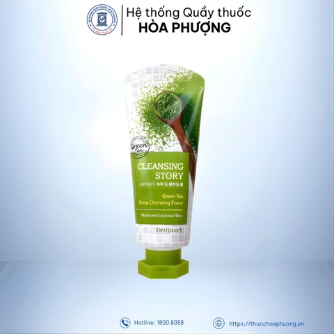 Sữa rửa mặt tinh chất trà xanh WELCOS 120g