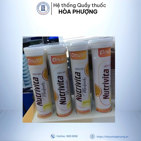 Viên Sủi Nutrivita 4g Vị Chanh Leo