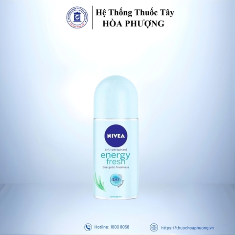 Lăn Ngăn Mùi NIVEA Fresh Energy Tươi Mát Sức Sống (50ml)