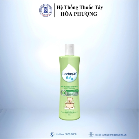 Sữa tắm gội Lactacyd Baby EXTRA MILKY 250ml