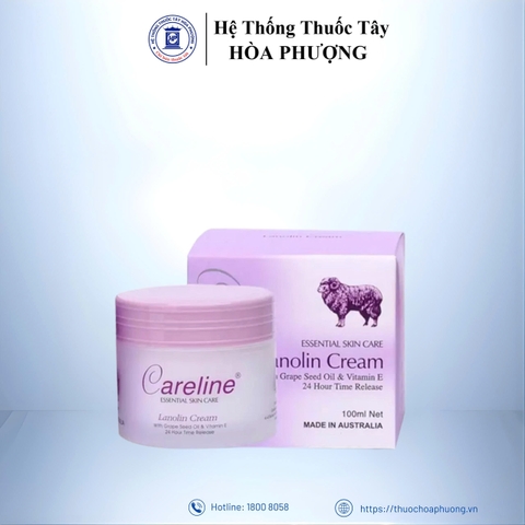 Careline Lanolin Cream - Kem dưỡng da mỡ cừu