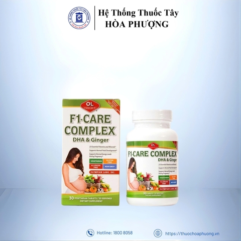 F1-CARE COMPLEX Vitamin Cho Bà Bầu-Hỗ Trợ Chống Nghén-Chống Gout Thai Kỳ