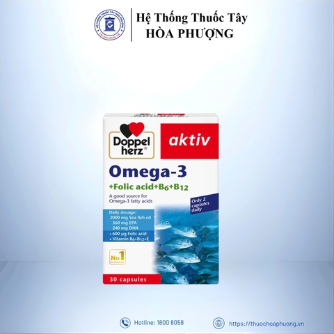 Omega 3 + FOLIC ACID+B6+B12 DOPPEL HERZ